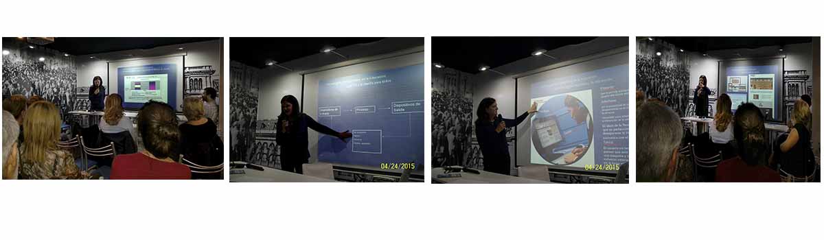 Charla ofrecida por Maria Dolores en la Feria del libro 2015, Buenos Aires.