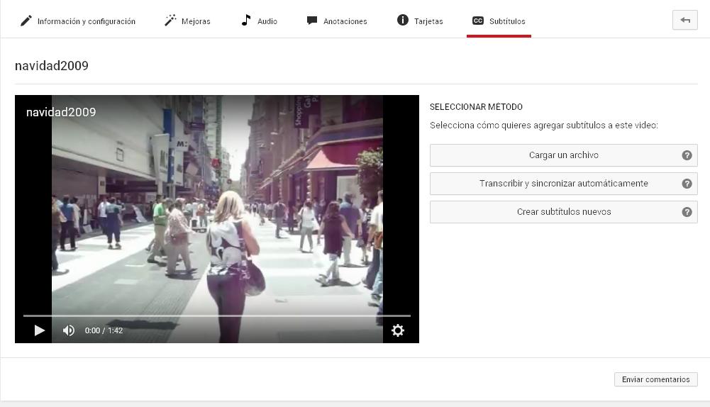  Pantalla de la aplicación de yuotube